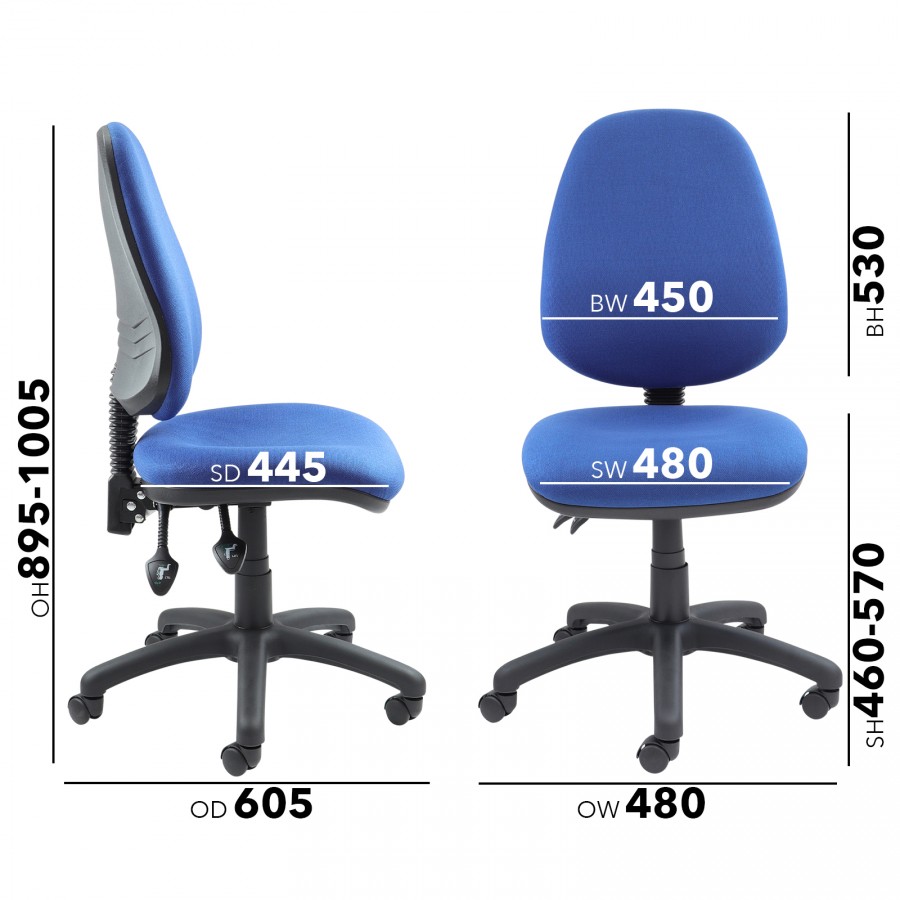 Varsity Twin Lever Operator Office Chair